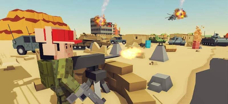 Blocky Army Base: Modern War Critical Action Strike screenshot 3