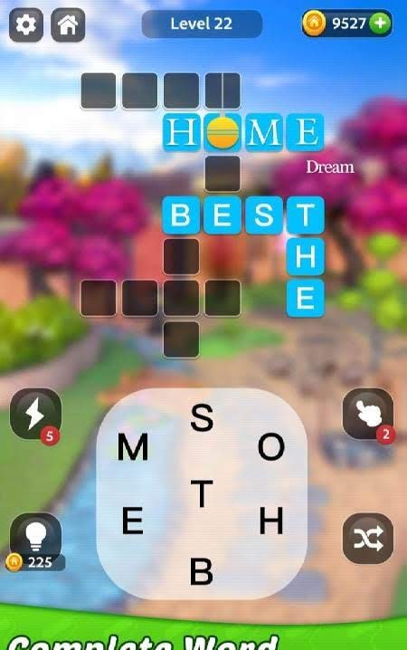 Third screenshot of Home Dream: Word Puzzles & Dream Home Design Games