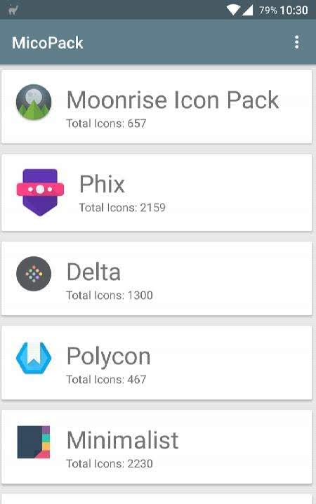 MicoPacks - Icon Pack Manager screenshot 1