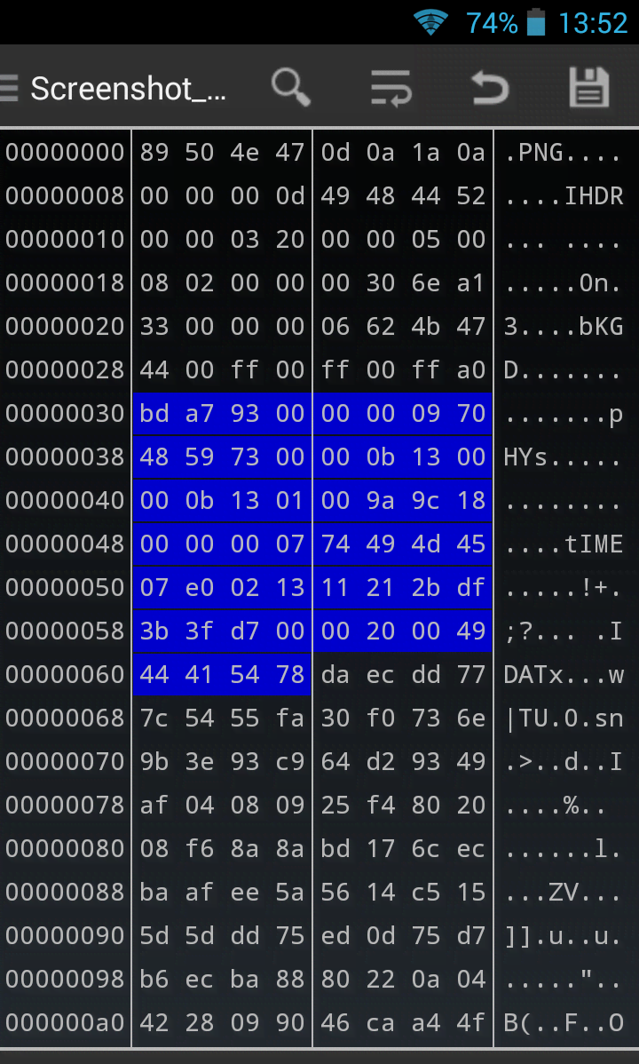 HEX Editor screenshot 1