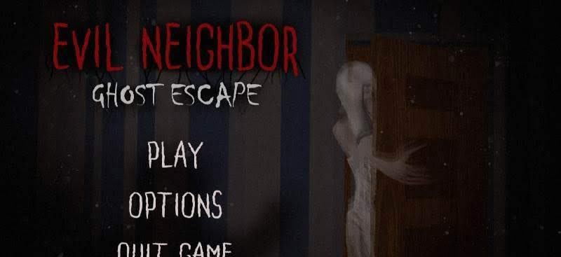 Scary Horror Games: Evil Neighbor Ghost Escape gameplay screenshot 1