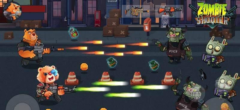 Bear Gunner : Zombie Shooter gameplay screenshot 1