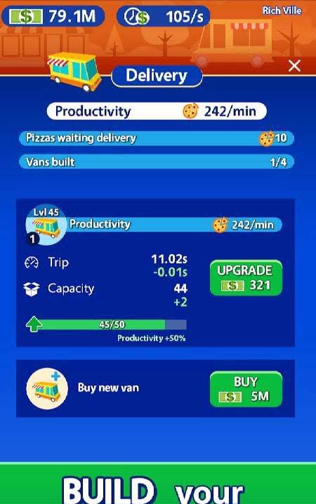 Idle Pizza Tycoon - Delivery Pizza Game screenshot 4