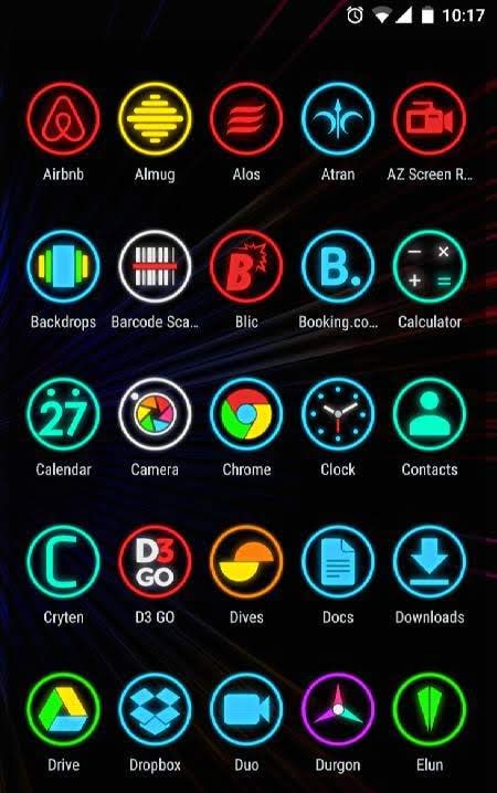 Neon Glow Rings - Icon Pack screenshot 2