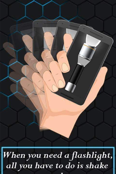 Shake Phone Flashlight interface preview