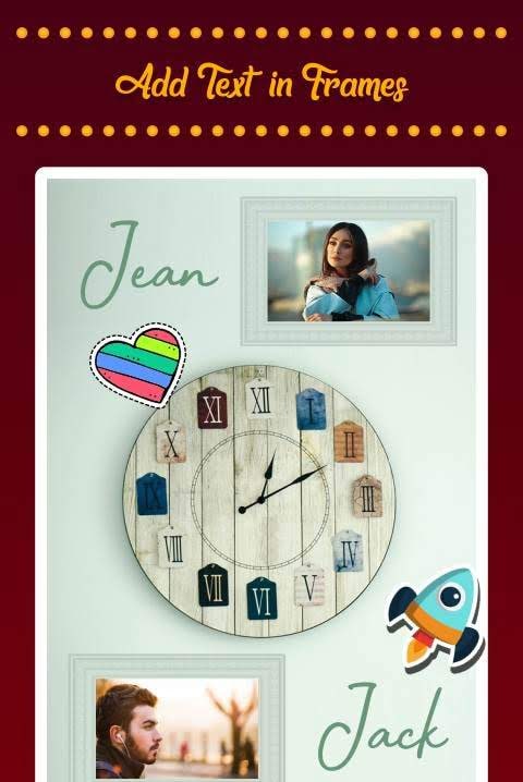 Clock Collage Photo Frame Maker: Live Wallpaper screenshot 4
