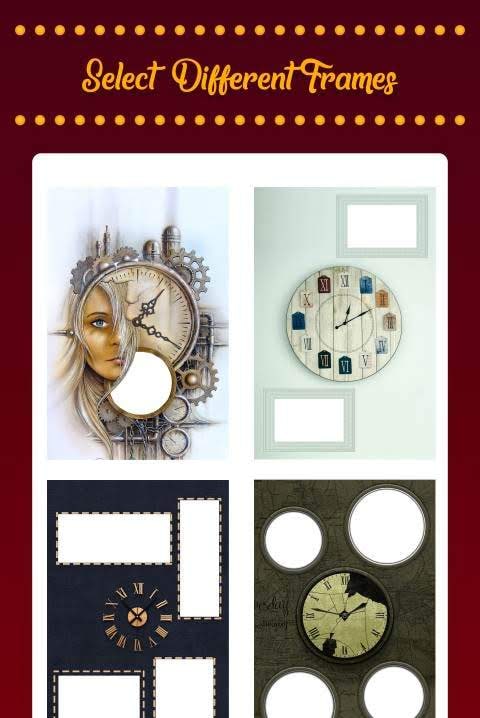 Clock Collage Photo Frame Maker: Live Wallpaper screenshot 1