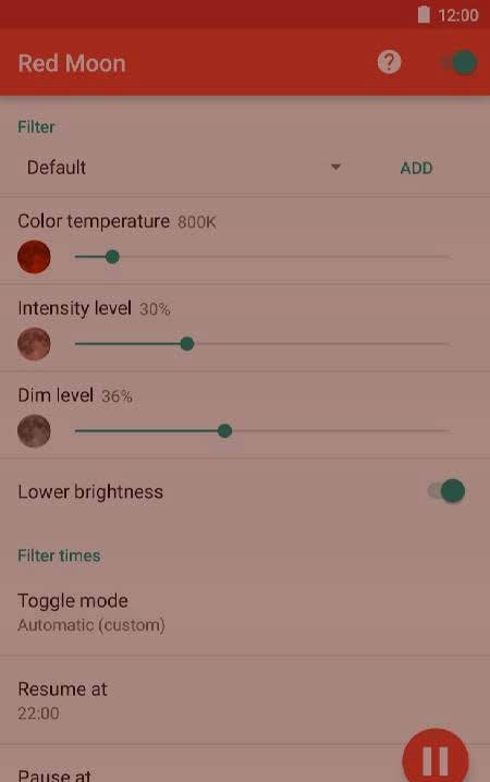 Red Moon - Screen Filter screenshot 4