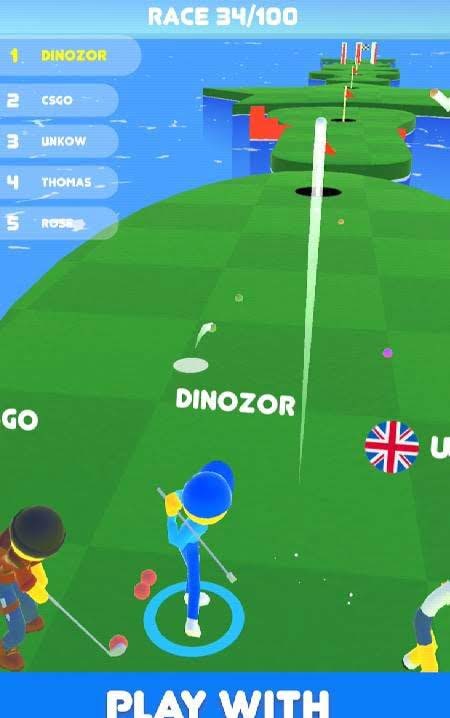 Golf Race screenshot 1