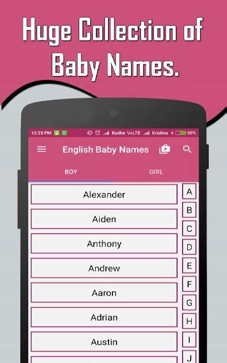 English Baby Girl & Boy Names With Meaning screenshot 1