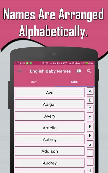 English Baby Girl & Boy Names With Meaning screenshot 2