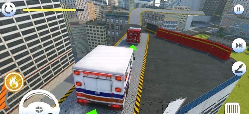 Roof Jumping Ambulance Simulator - Rooftop Stunts screenshot 4