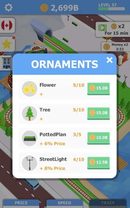Idle Sightseeing Train - Train Transport Tycoon Game screenshot 3