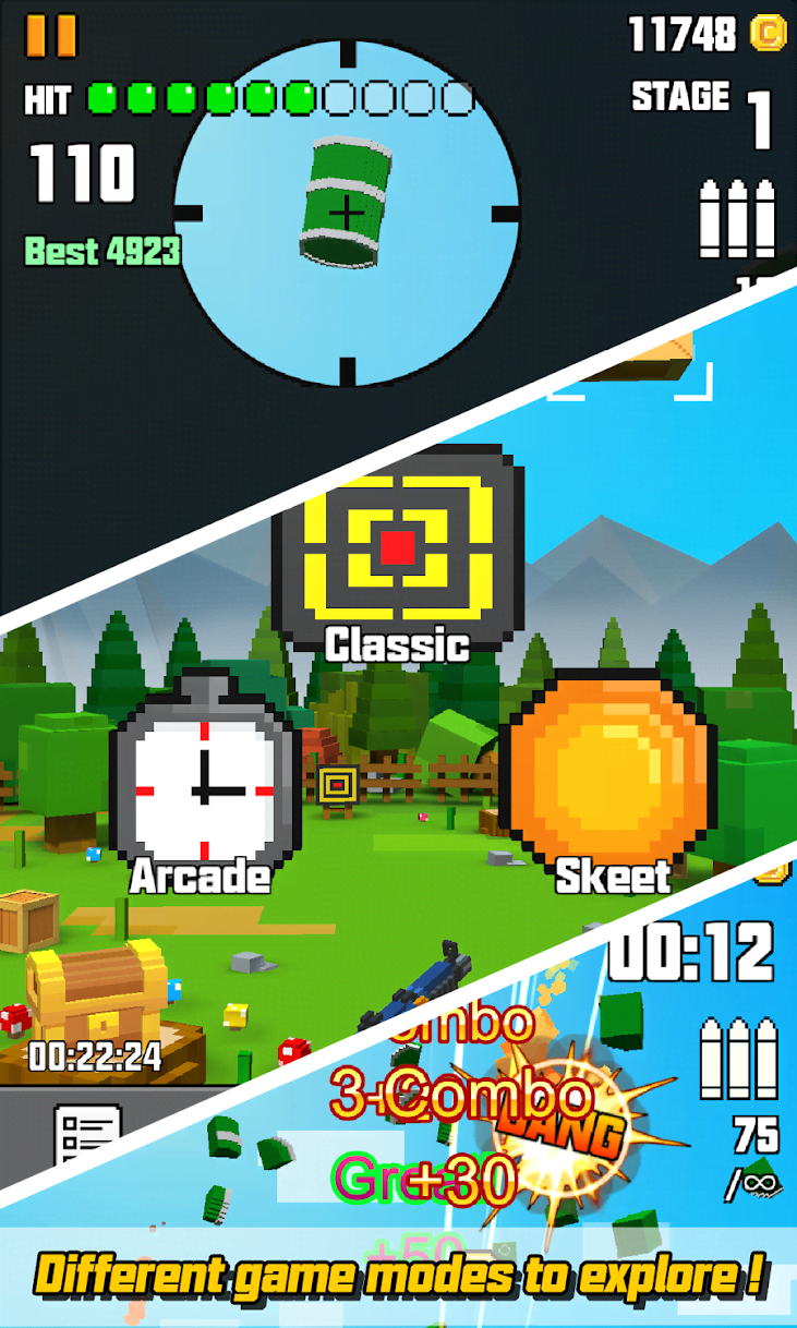 Pixel Shoot Bang Bang gameplay screenshot 1