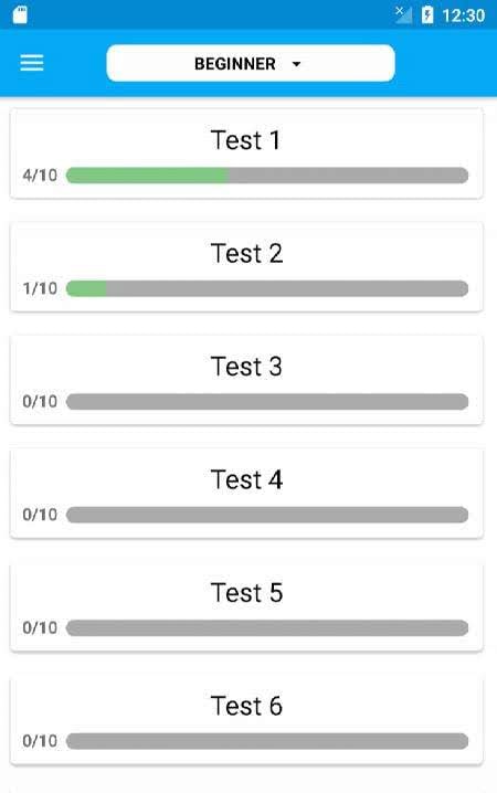 IELTS Grammar Test screenshot 1