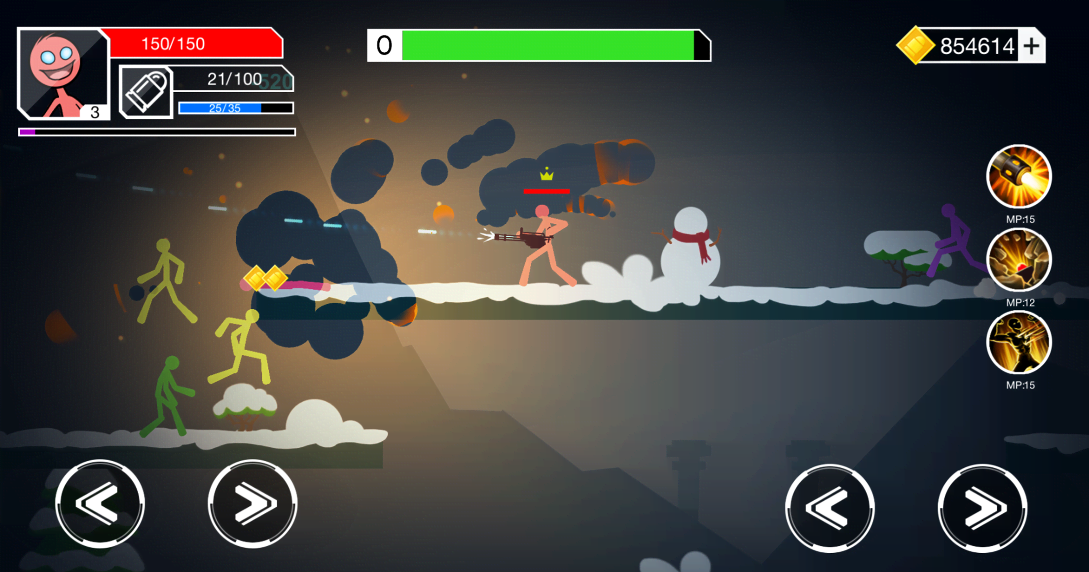 Stickman Gunner gameplay screenshot 2