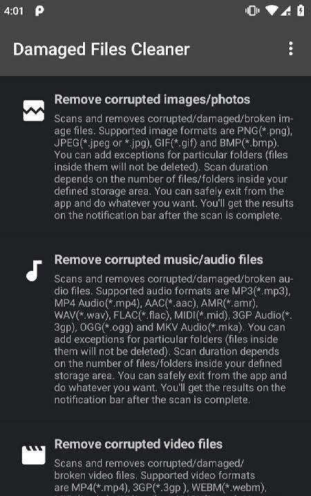 Damaged Files Cleaner screenshot 2
