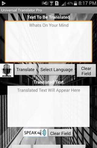 Universal Translator Pro screenshot 1