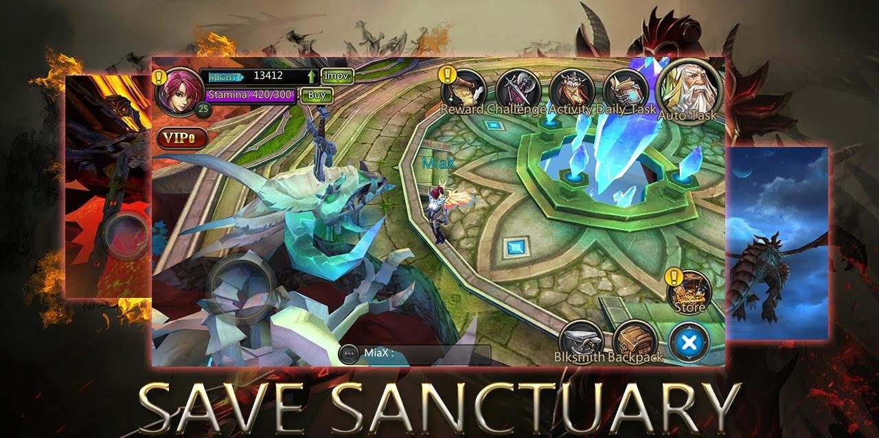 Dragons War Legends - Raid shadow dungeons gameplay screenshot 3
