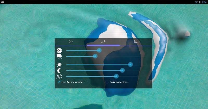 Water Touch Pro Parallax Live Wallpaper screenshot 1