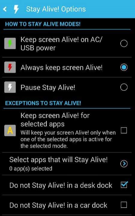 Stay Alive! Keep screen awake screenshot 4