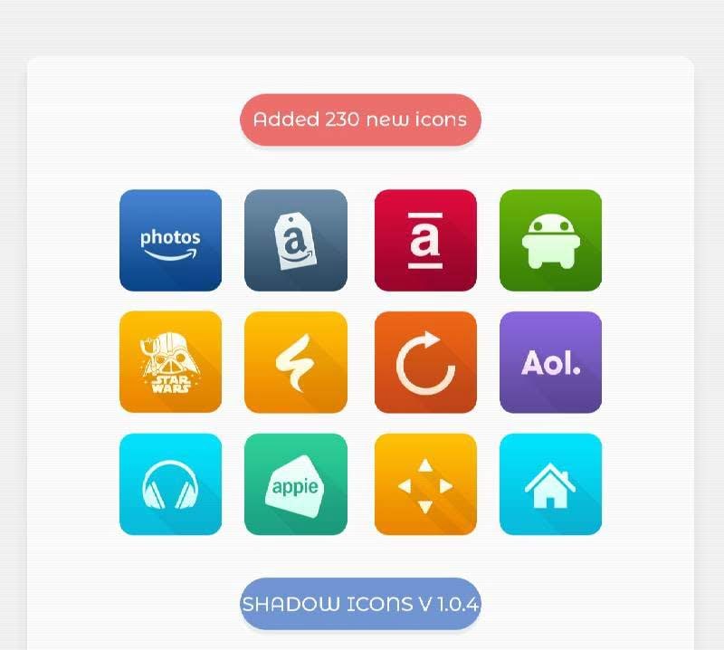 Shadow - Icon Pack screenshot 2