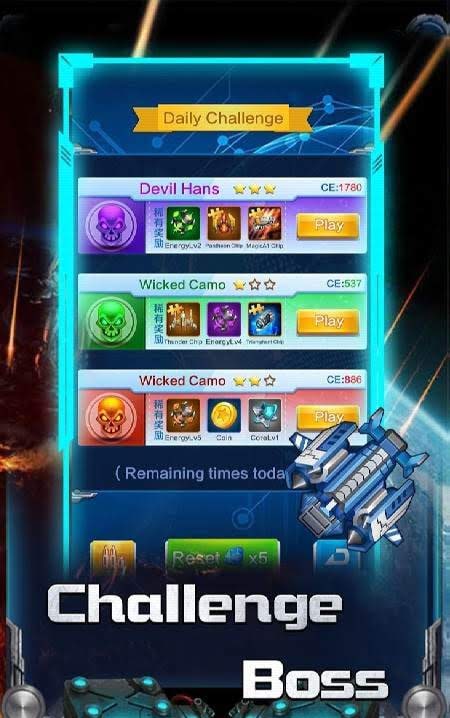 Galaxy War: Plane Attack Games gameplay screenshot 4