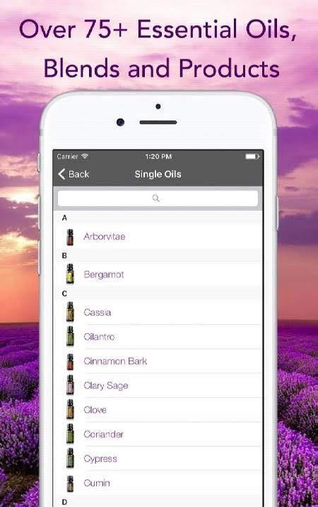Essential Oils Reference Guide for doTERRA Oils screenshot 3