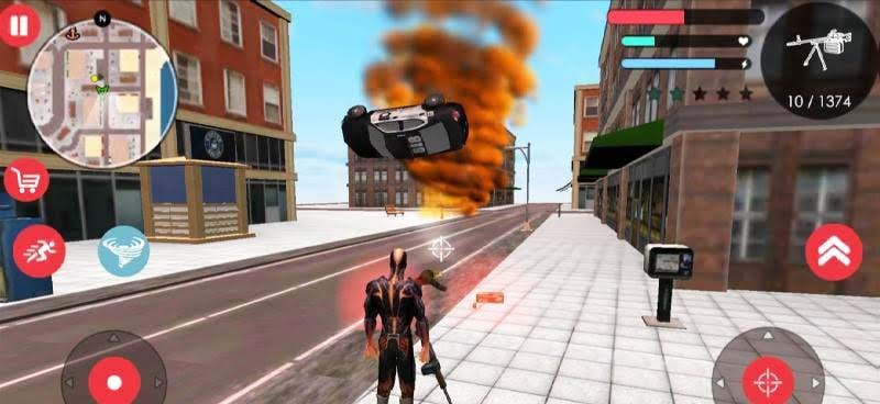 Immortal Flame Tornado Hero Vegas Crime Vice Sim 2 gameplay screenshot 1