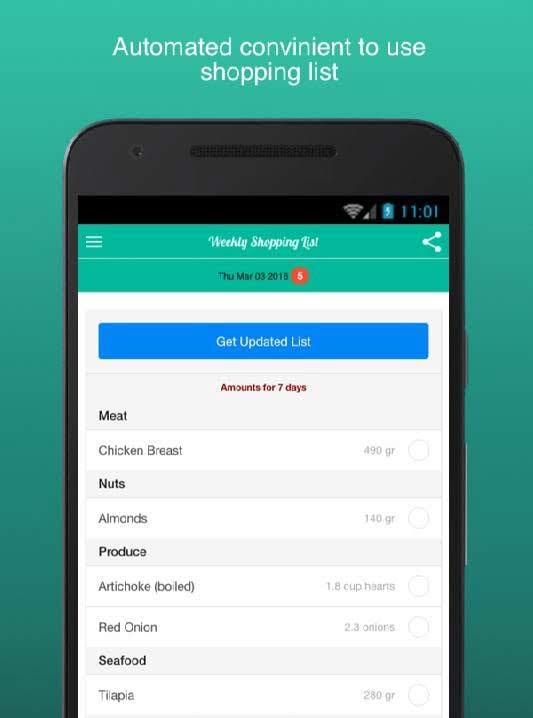 Fitness Meal Planner - Essence screenshot 4