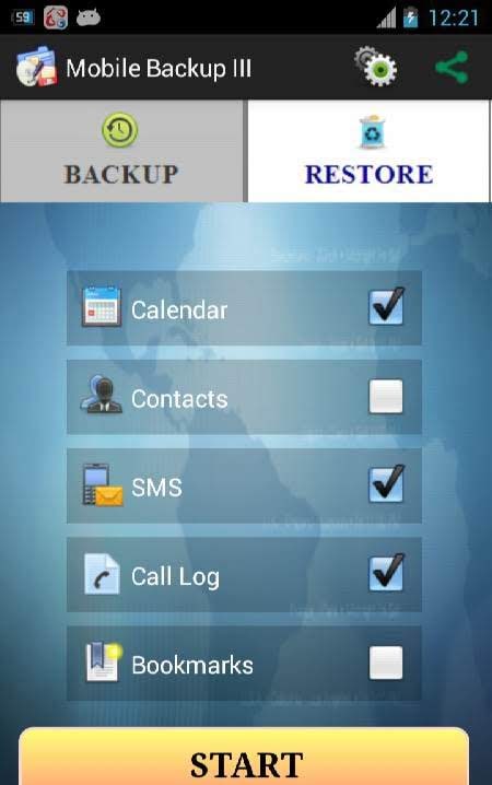 Mobile Backup 3 screenshot 2
