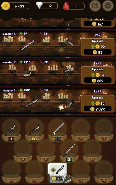 WeaponWar : Idle Merge Weapon screenshot 1