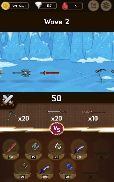 WeaponWar : Idle Merge Weapon screenshot 2