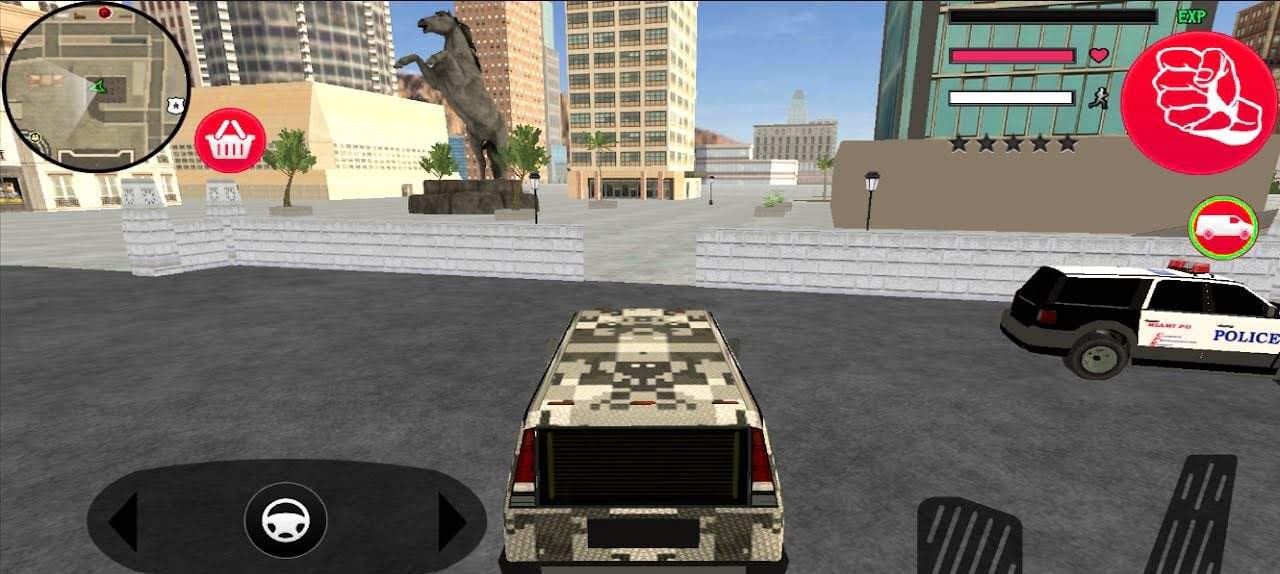 Iron Stickman Rope Hero War Gangstar OffRoad gameplay preview 3