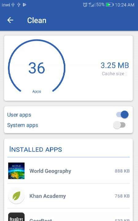 Cleantoo : Clear Cache & Close Apps screenshot 2