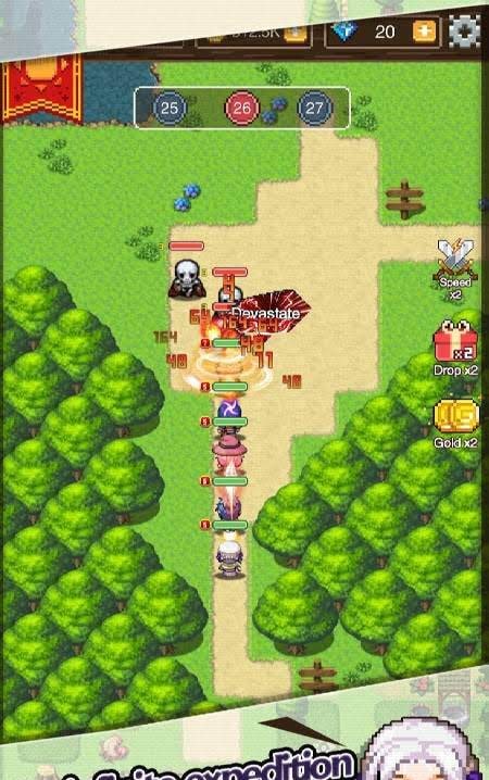 Adventure of Warriors-idle strategy RPG screenshot 1