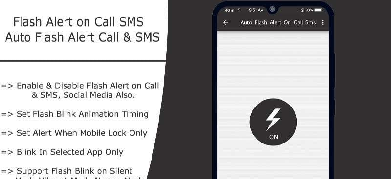 Flash on Call and SMS: Automatic Flashlight screenshot 2