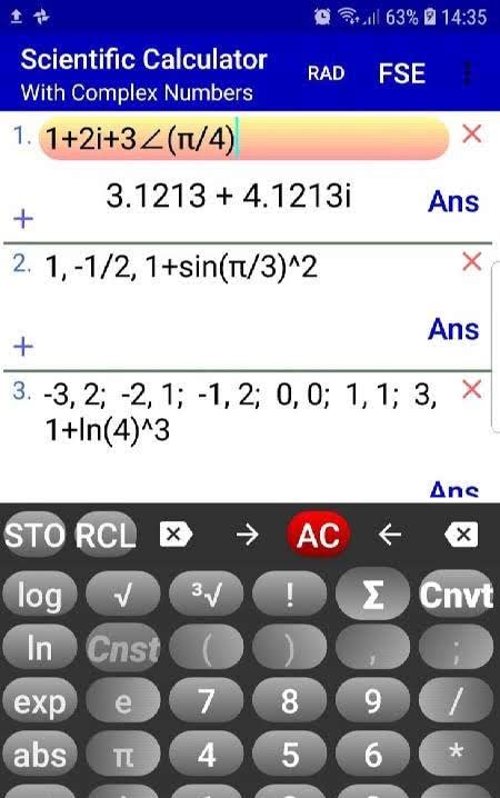 Complex Number Calculator | Polar Complex Calc screenshot 1