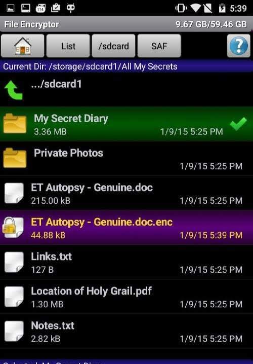 SSE - File/Text Encryption & Password Vault screenshot 2