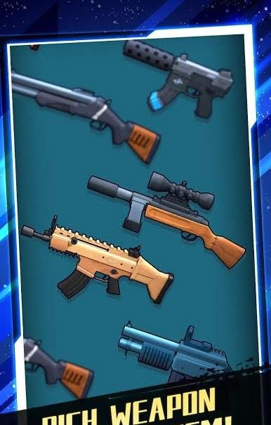 Boss fight action in Zombie Shooter Frontier Battle