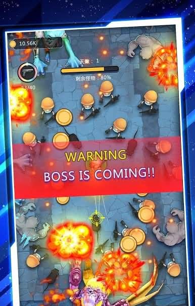 Weapon upgrade menu in Zombie Shooter Frontier Battle