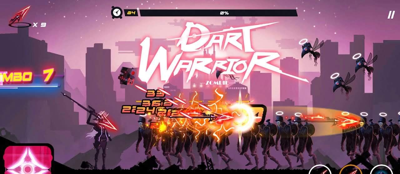 Dart Warrior - Zombie games，Archery gameplay screenshot 1