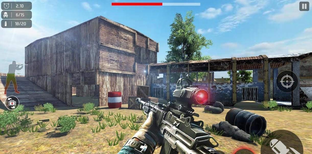 Cover Shoot 3D: Free Commando Game gameplay screenshot 1