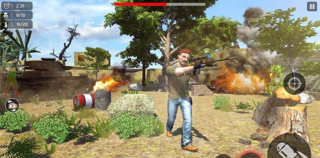 Cover Shoot 3D: Free Commando Game gameplay screenshot 3