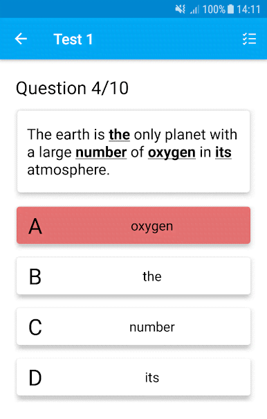 English Sentence Error Finding screenshot 2