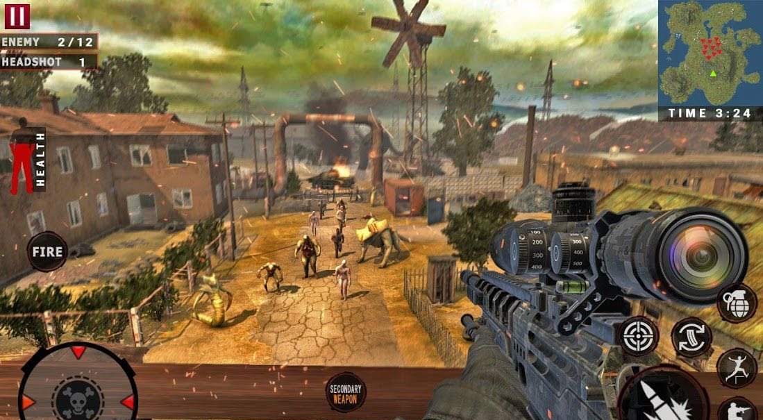 Zombie Target Dead Trigger screenshot 2