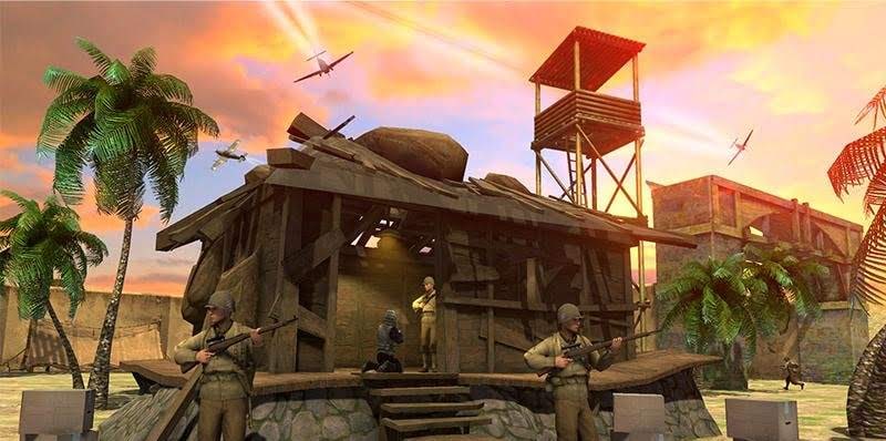 World War II FPS Shooting : Heroes of War screenshot 1