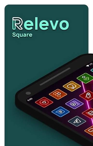 Relevo Square - Icon Pack screenshot 1