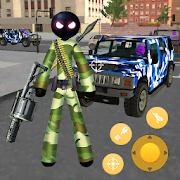 Army Commando Stickman Rope Hero Survival