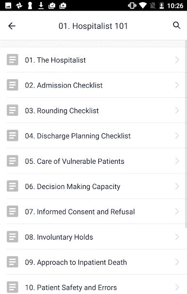 Hospitalist Handbook screenshot 3